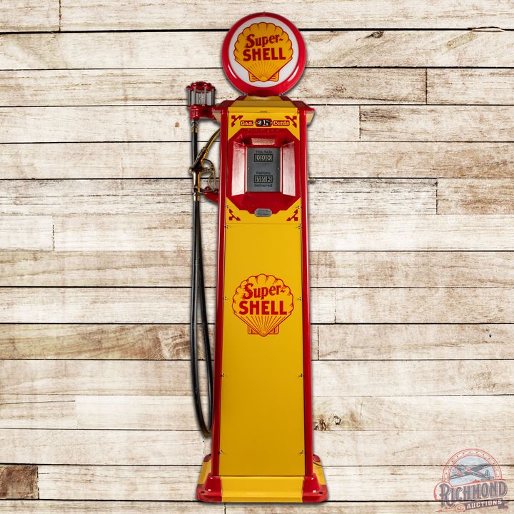 Wayne Model 40 Computing Gas Pump Super Shell Gasoline