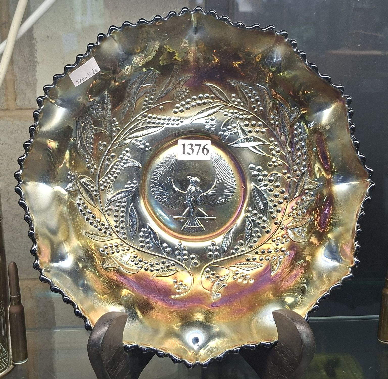 1376 · CARNIVAL GLASS BOWL