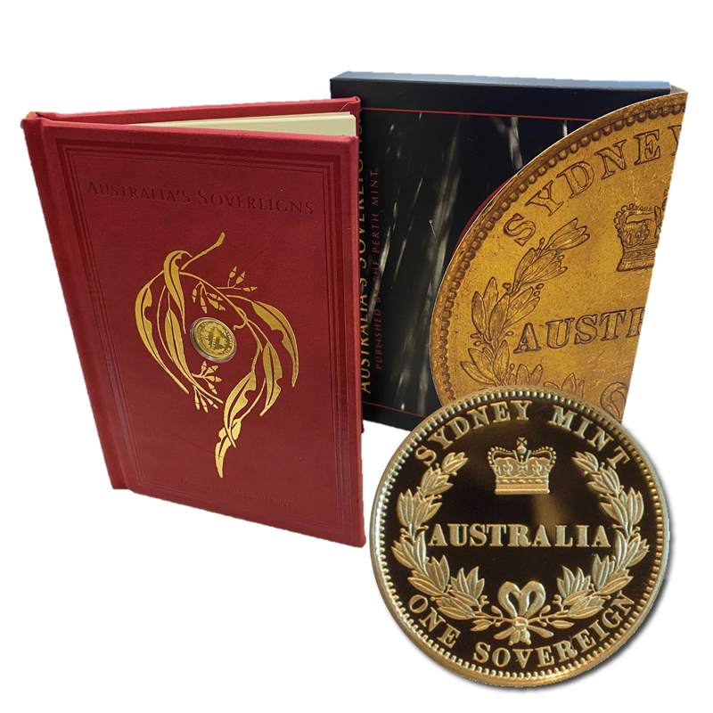 2005 Perth Mint Gold Sovereign Book - Australia's Sovereigns - Box & COA