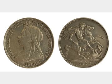1893 QUEEN VICTORIA OLD HEAD SILVER CROWN