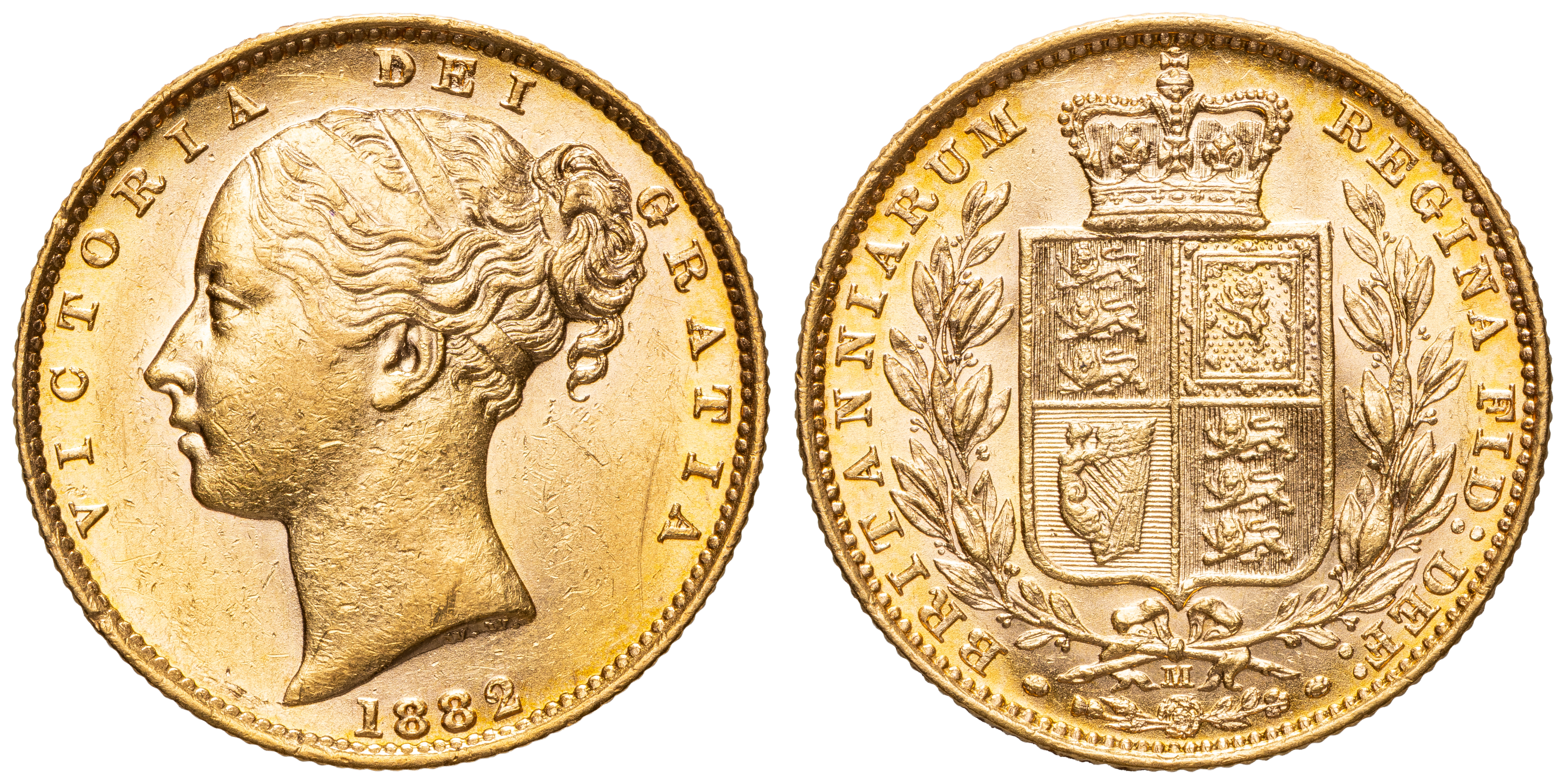 Victoria, Sovereign, 1882-M, aUNC