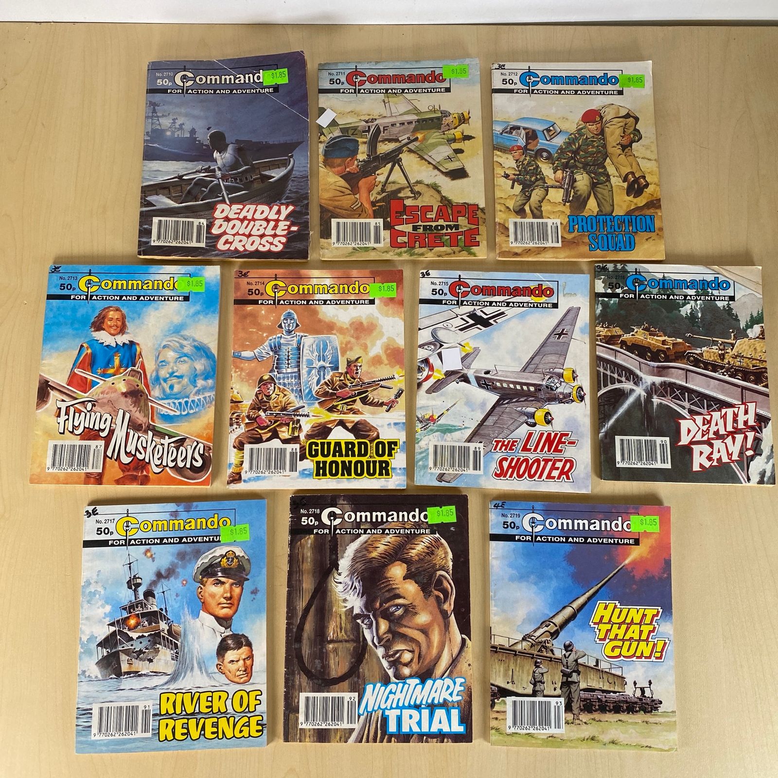 Commando War Comics Issues - 2710, 2711, 2712, 2713, 2714, 2715, 2716, 2717