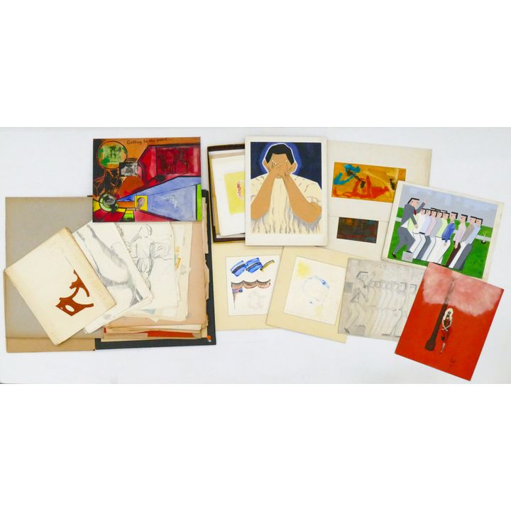 Stack Porter Lewis Abstract Artworks on Board 50+ Pieces