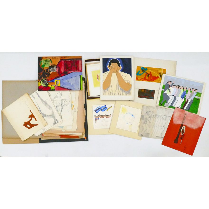Stack Porter Lewis Abstract Artworks on Board 50+ Pieces