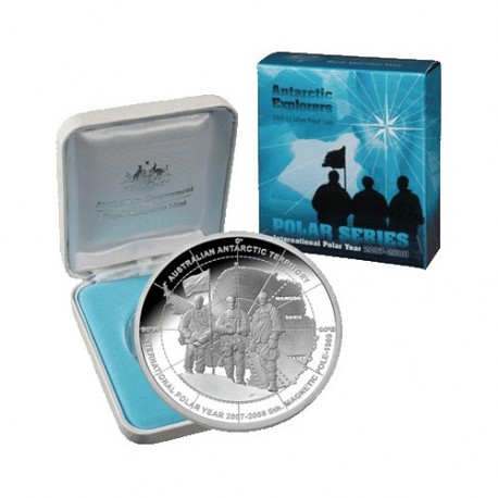 2009 RAM $5 Polar Series - Antarctic Explorers Silver Proof Coin