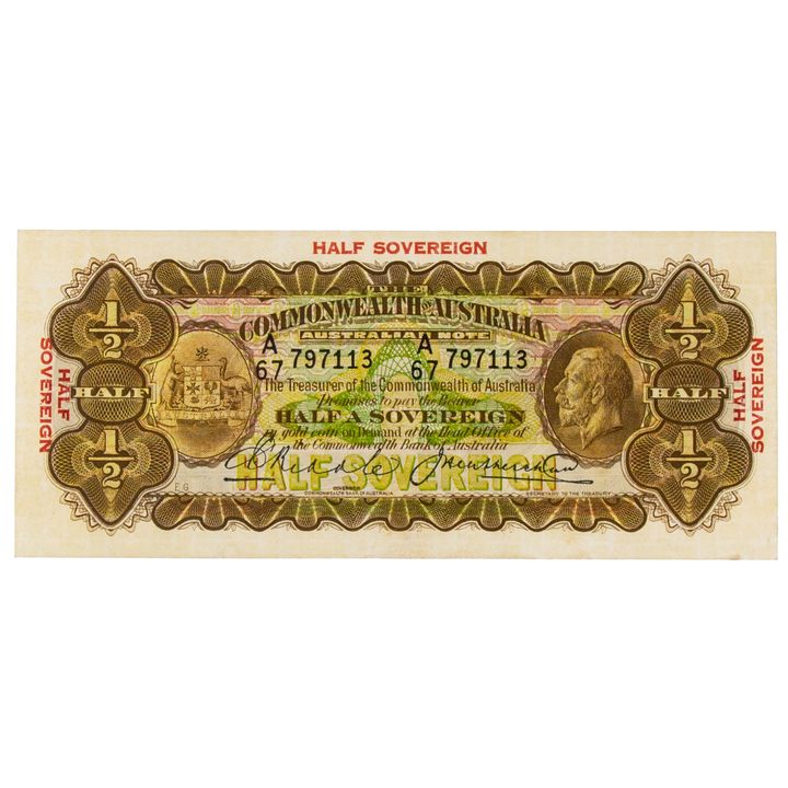 Riddle/Heathershaw, Ten Shillings, 1928, gEF