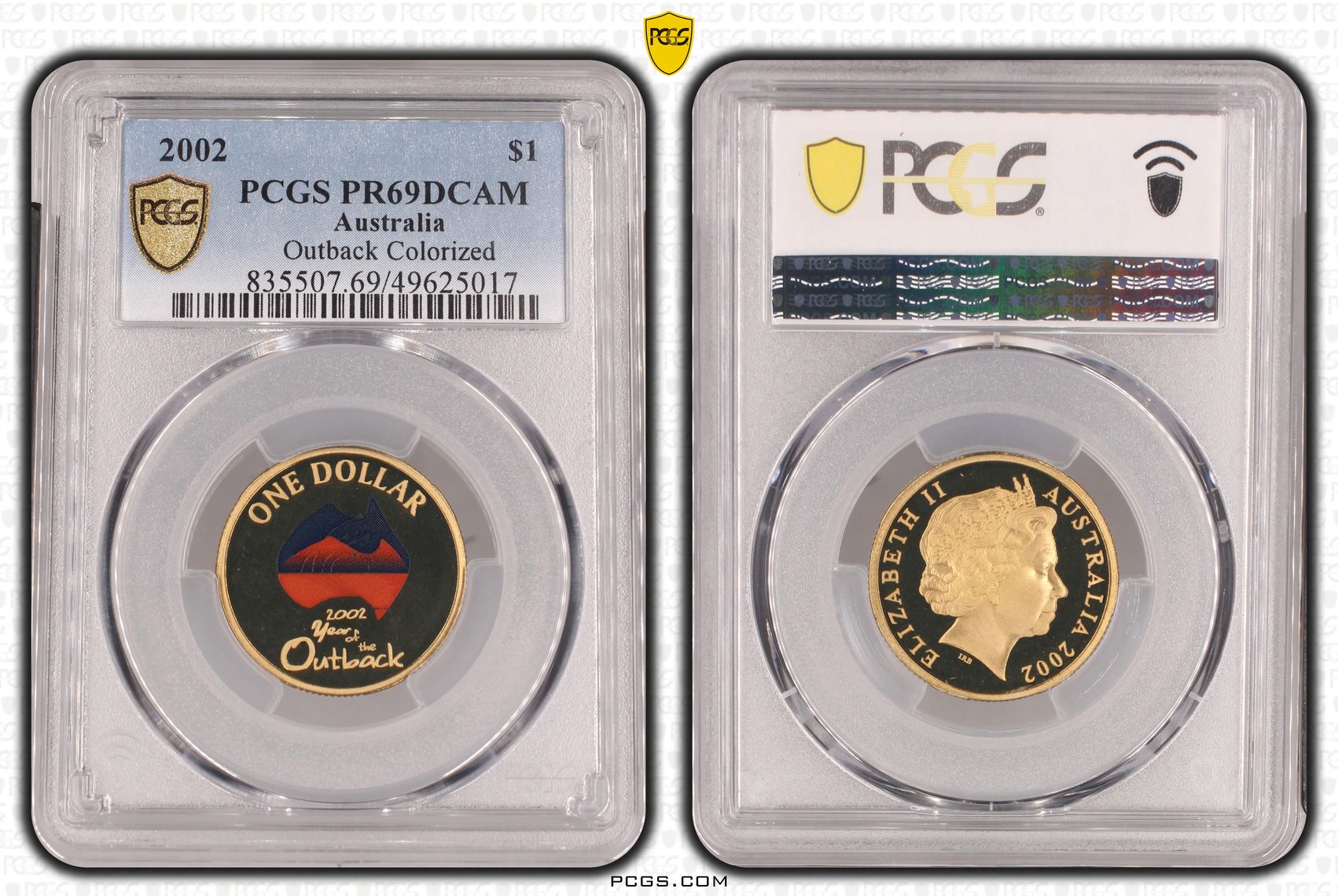 Outback Colorized , One Dollar, 2002, PCGS PR69DCAM