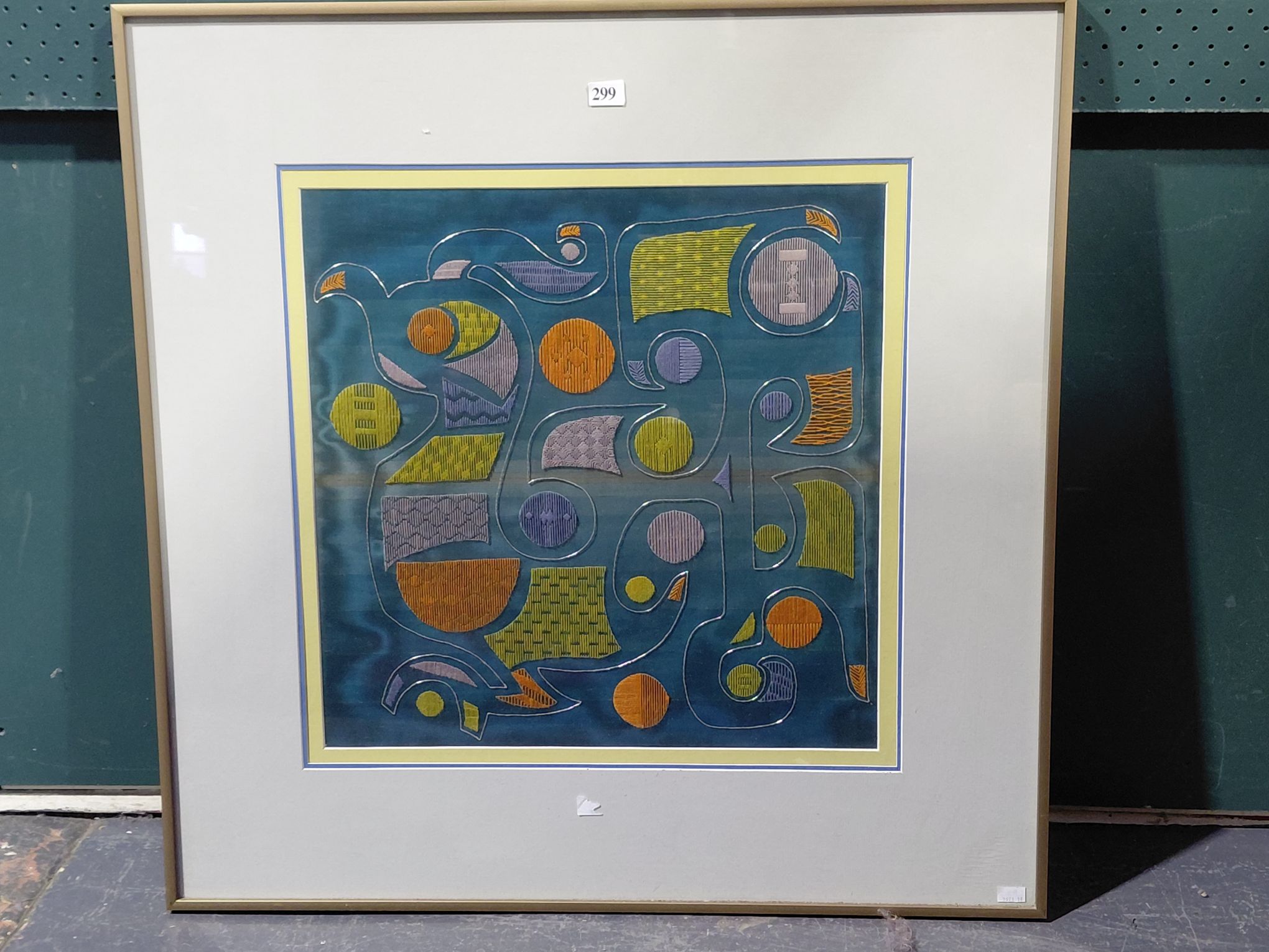299 · MODERN FRAMED TEXTILE
