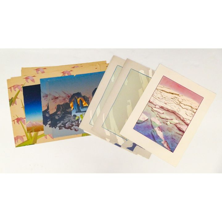 15pc Kent Lovelace Assorted Rock, Mountain, & Desert Scene Prints.