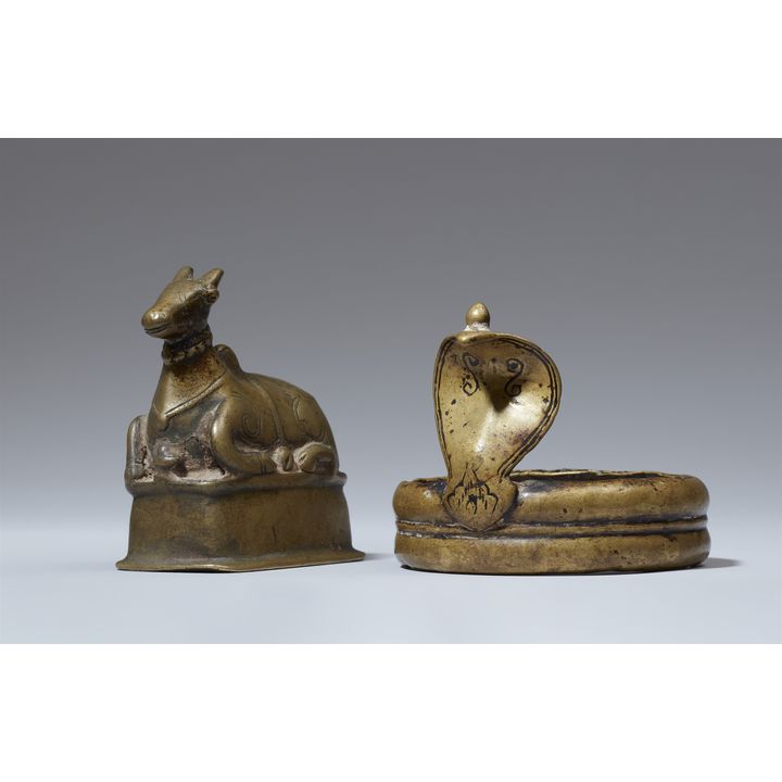 Two Maharashtra/Karnataka copper alloy objects. 18th century
