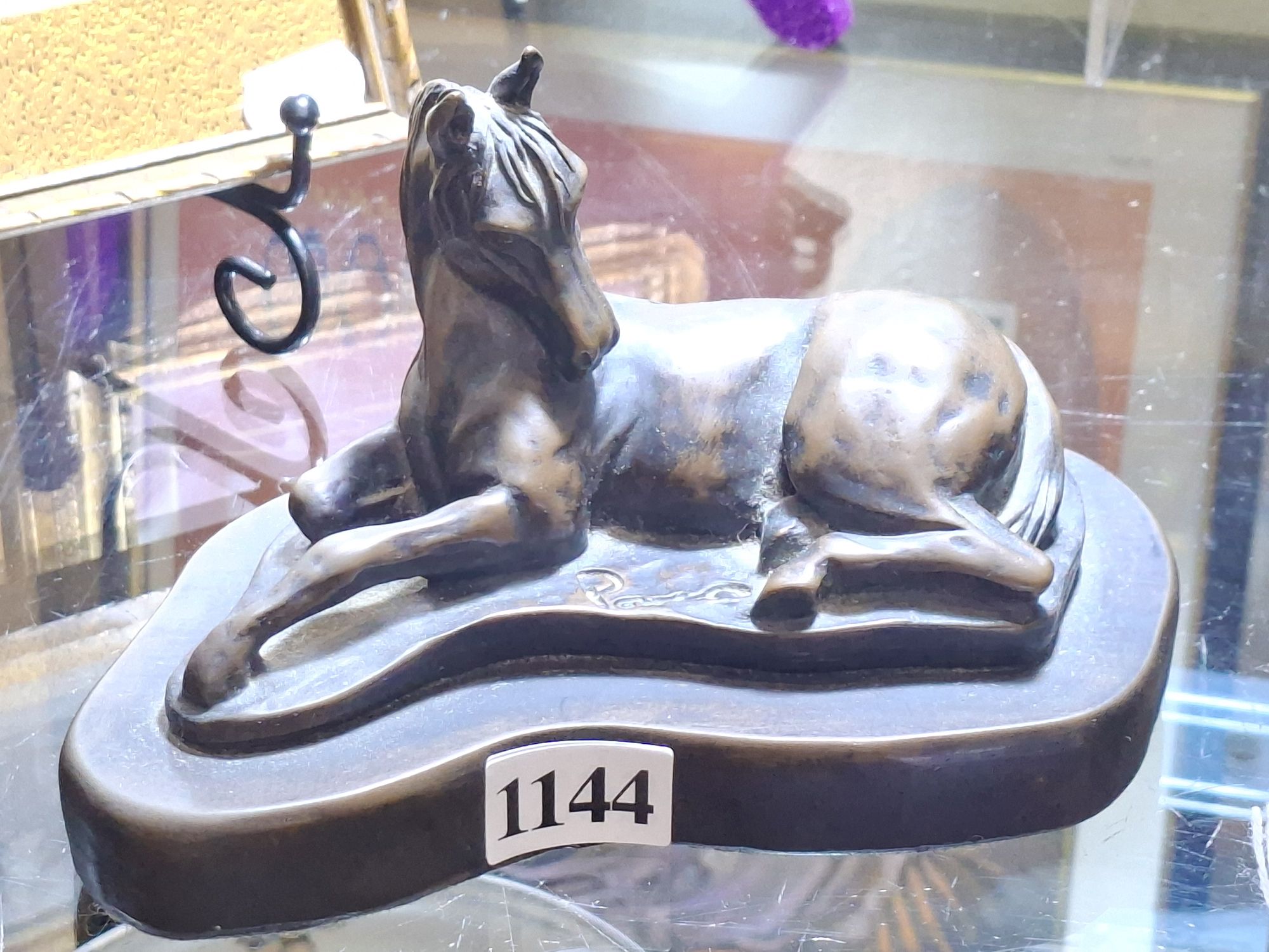 BRONZED FIGURE OF A HORSE