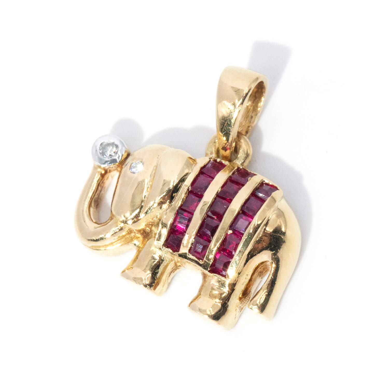 18ct Ruby & Diamond Pendant