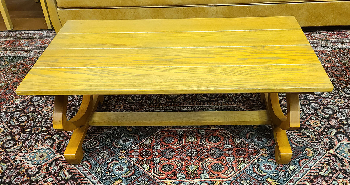 Ranch Oak Western Style Coffee Table Armstrong Family Estate Services