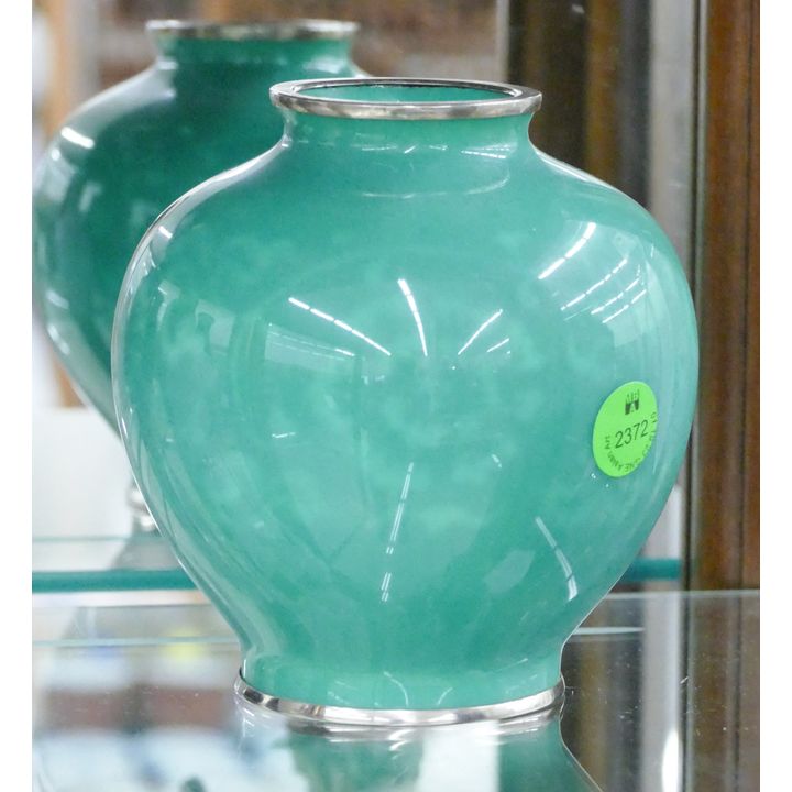 Ando Japanese Wireless Cloisonne Vase 5''