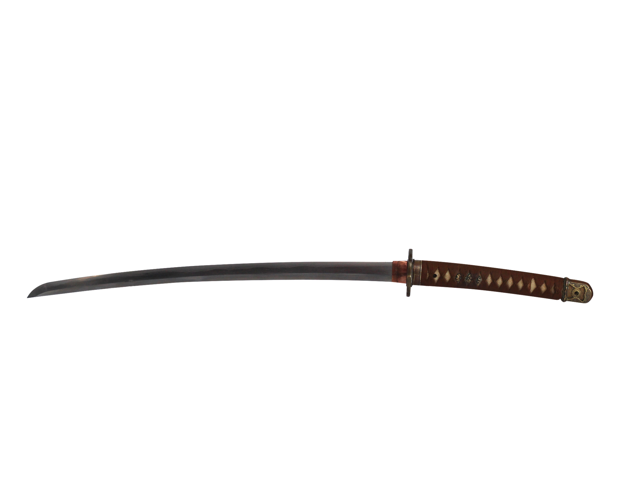 136. · Japanese Antique Samurai Sword  Wakizashi in Army Mounts