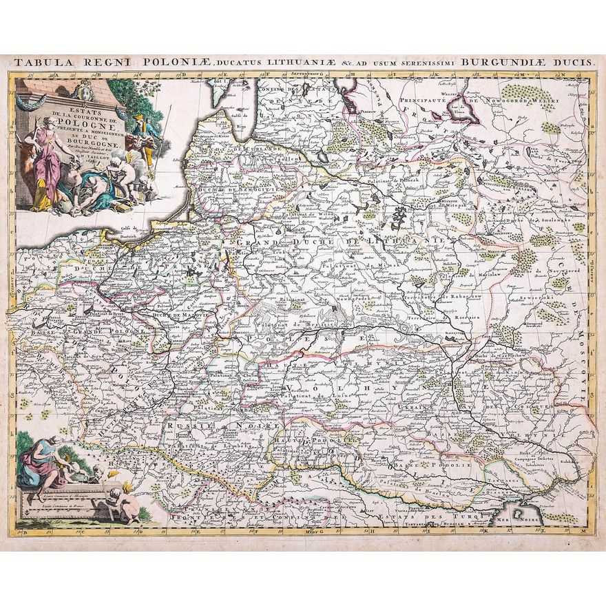 Jan Barend Elwe | La Pologne Divisee en Royaume de Pologne