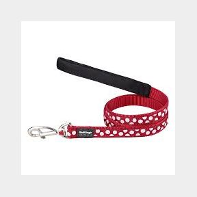 Red Dingo Design Lead White Spots on Red 12mm |