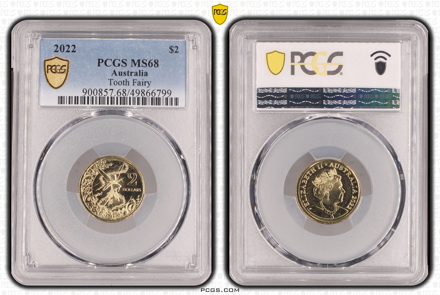 Tooth Fairy, Two Dollar, 2022, PCGS MS68
