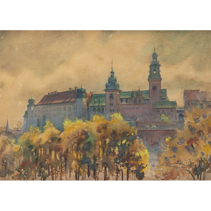 Antoni Chrzanowski | Widok na Wawel, 1940 r.