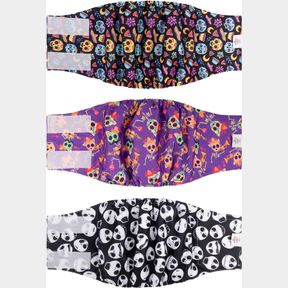 CUTEBONE MALE DOG DIAPERS BELLY BANDS 3 PACK FOR MALE DOGS WRAPS WASHABLE DOGGIE PANTS DM23M