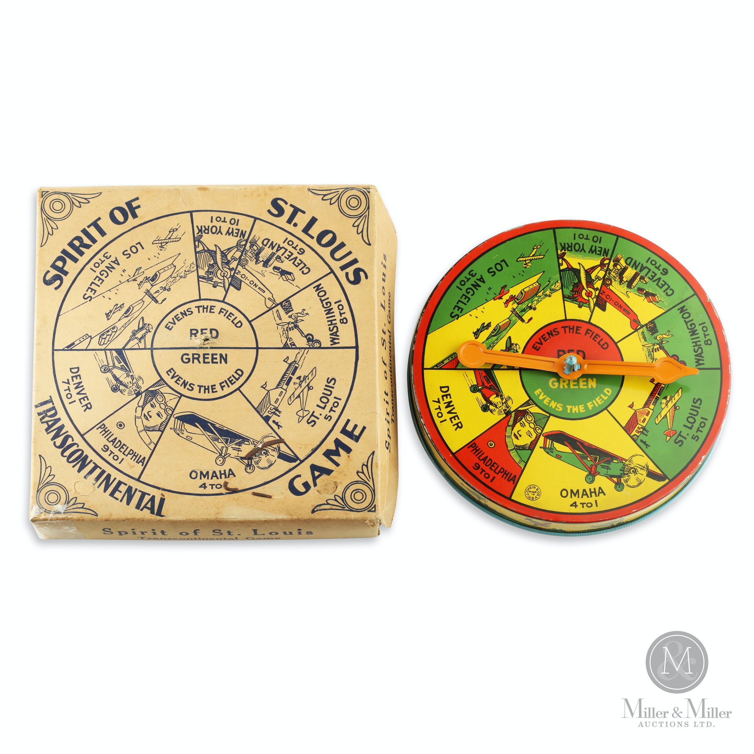 J. Chein, Spirit of St. Louis Transcontinental Game Barnebys