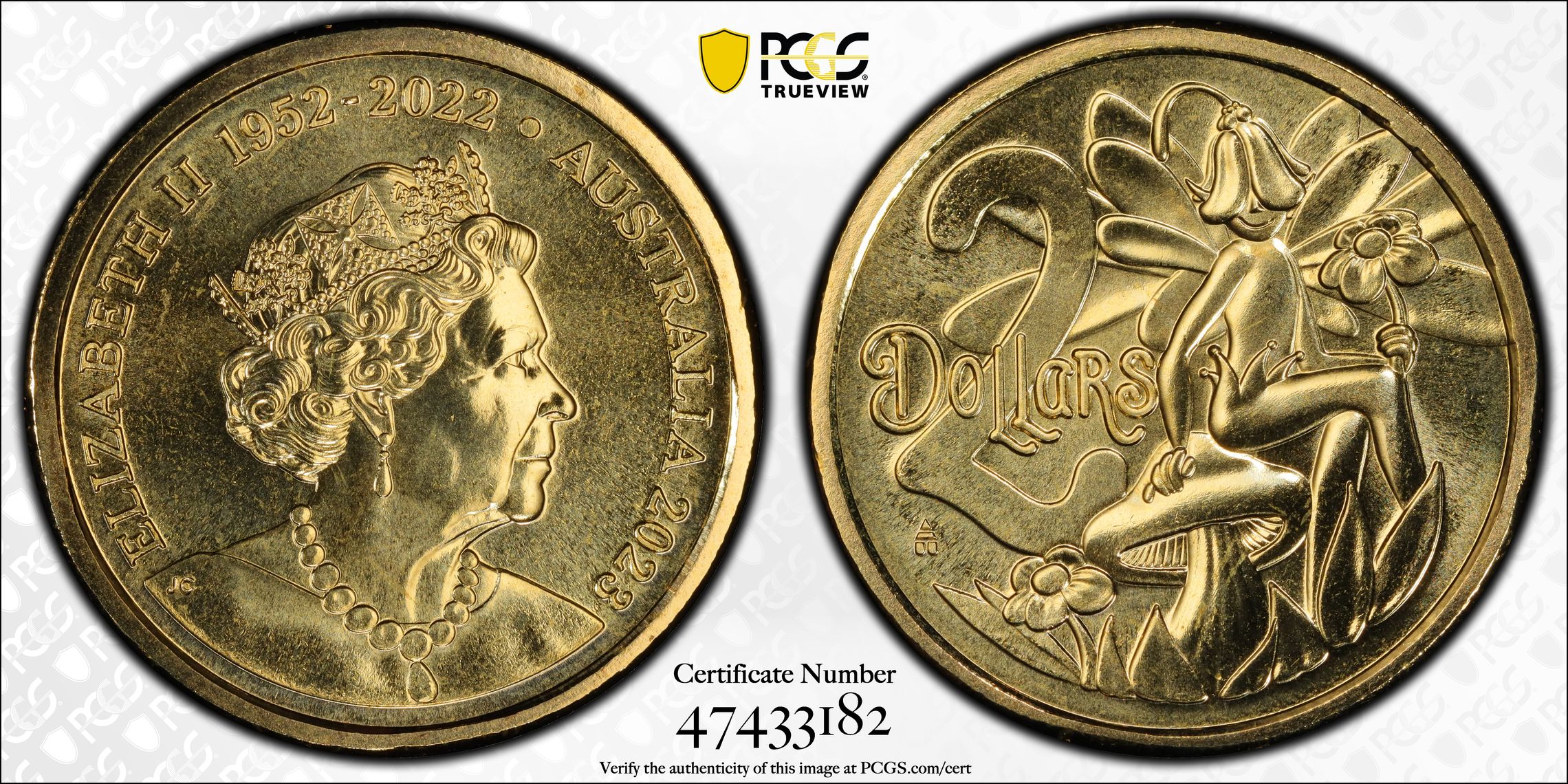 Elizabeth II, Tooth Fairy, Two Dollar, 2023, PCGS MS68
