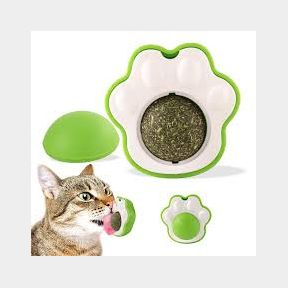 Catnip 4-in-1 Wall-mounted Cat Ball Toy Dental Healthy Edible - Wall-mounted Safe Healthy Edible Dental -51727/688 B3 (S4)
