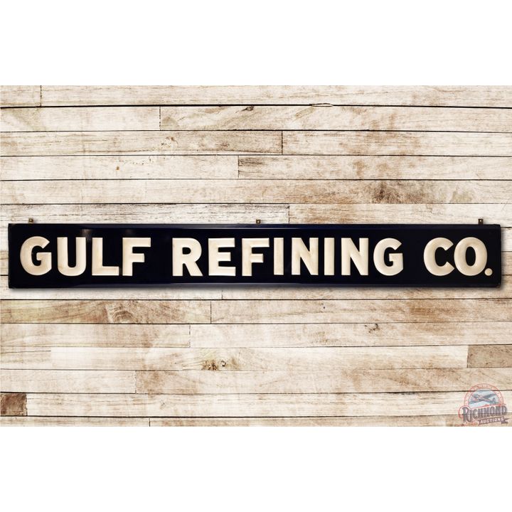 Gulf Refining 3D Porcelain Sign