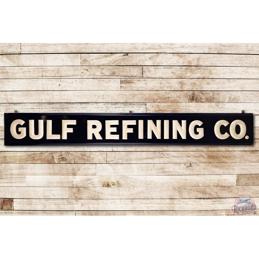 Gulf Refining 3D Porcelain Sign