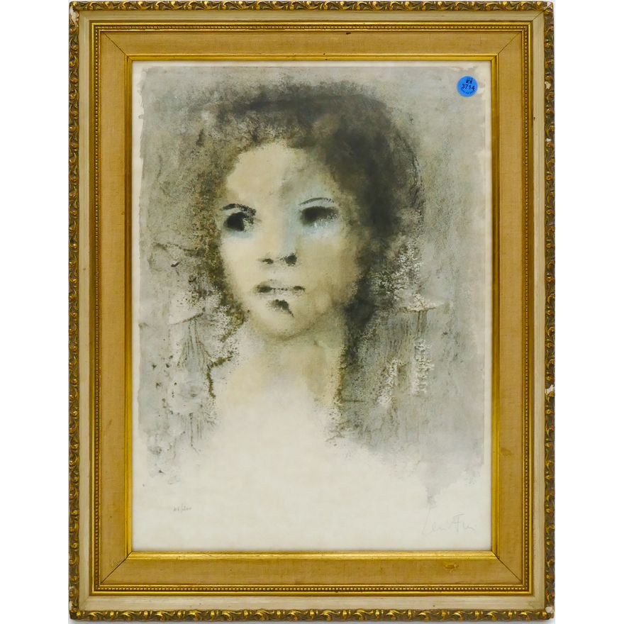 Leonor Fini Female Portrait S/N Lithograph 22''x17''