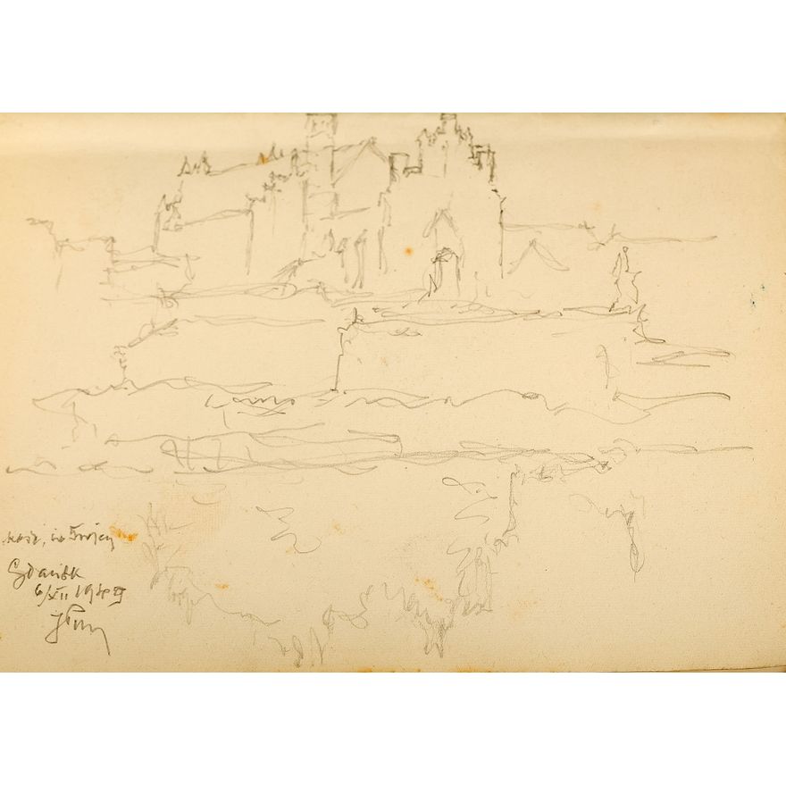 Józef Pieniążek | Gdańsk. Kościół św. Trójcy, 1949 r.