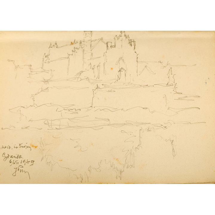 Józef Pieniążek | Gdańsk. Kościół św. Trójcy, 1949 r.