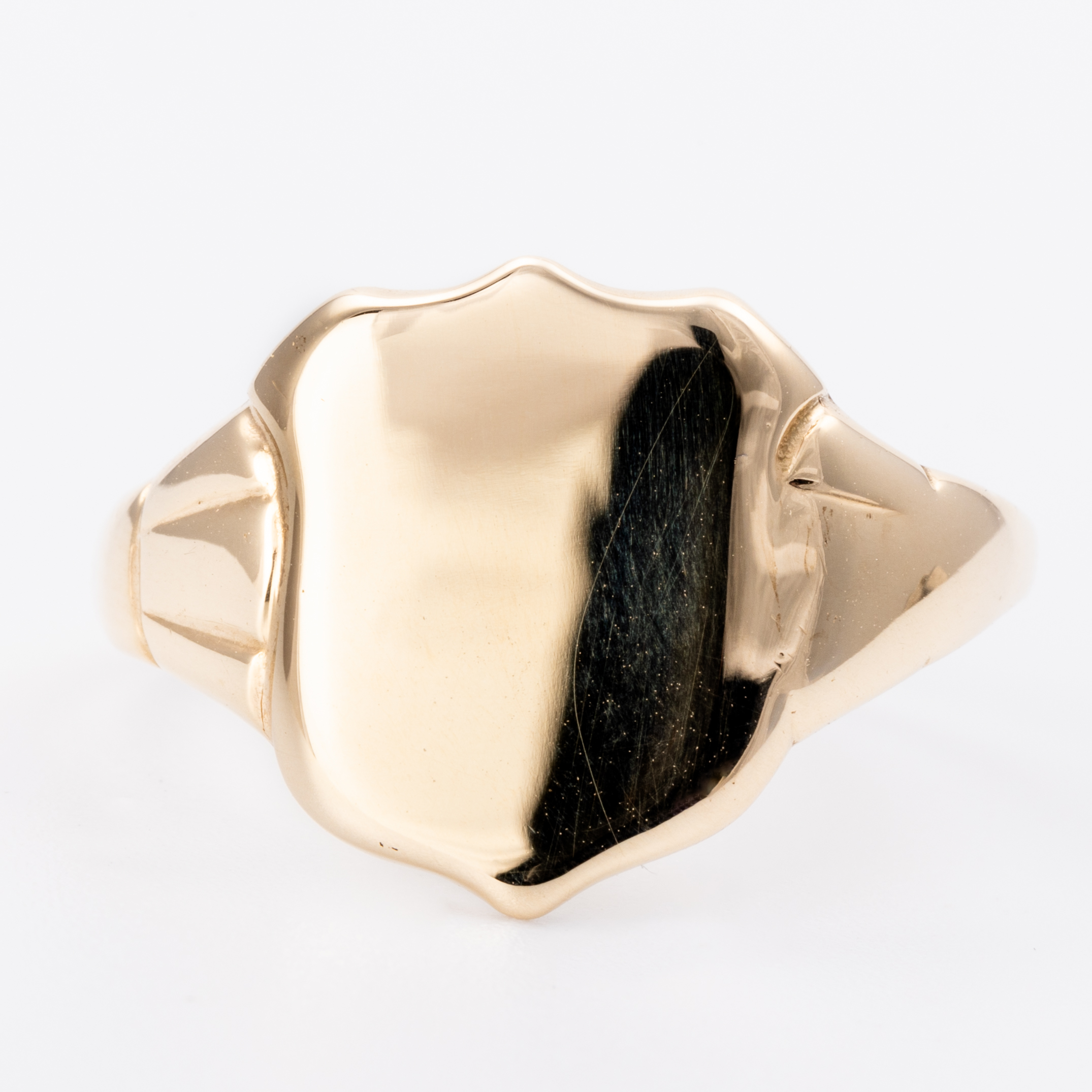 Shield Signet Ring 9ct Gold