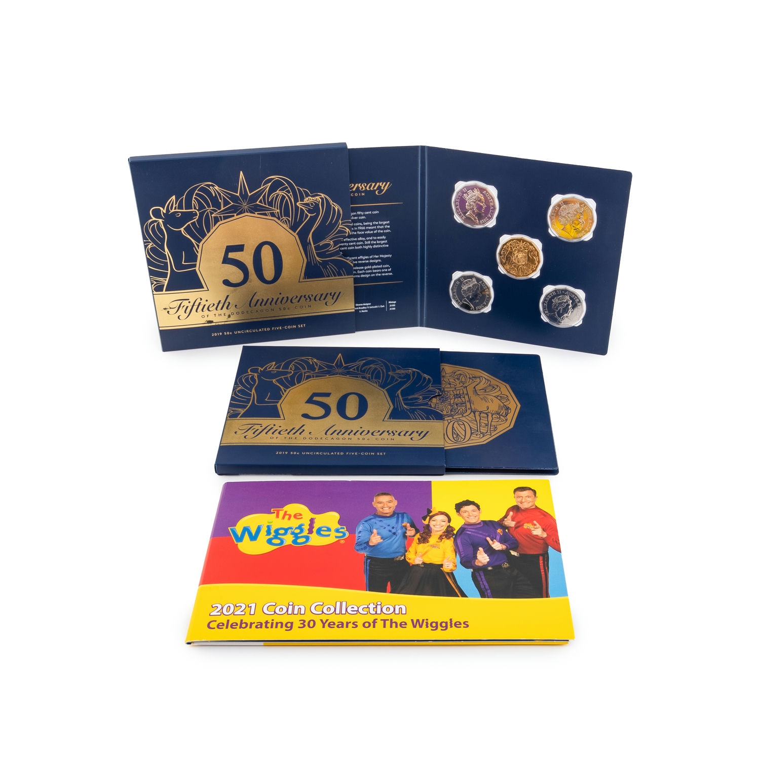 Elizabeth II, 50th Anniversary of the Dodecagon Fifty Cent, Fifty Cents - Two Dollars, 2019 - 2021, UNC