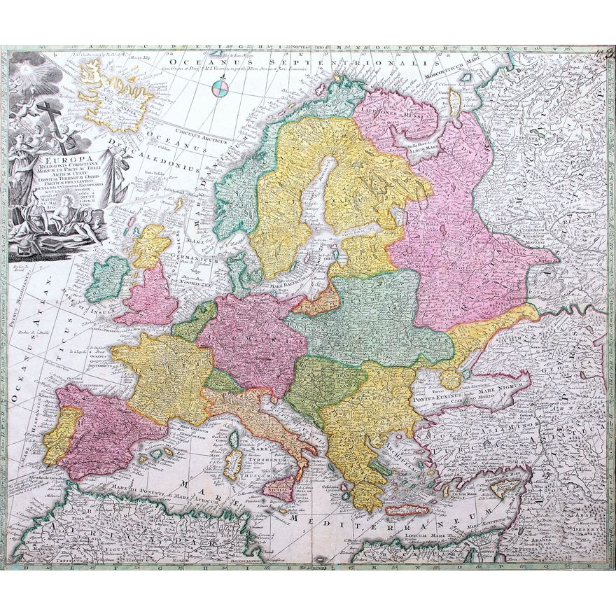 Matthäus Seutter | Europa Religionis Christianae Morum et Pacis…
