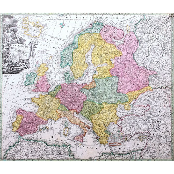 Matthäus Seutter | Europa Religionis Christianae Morum et Pacis…