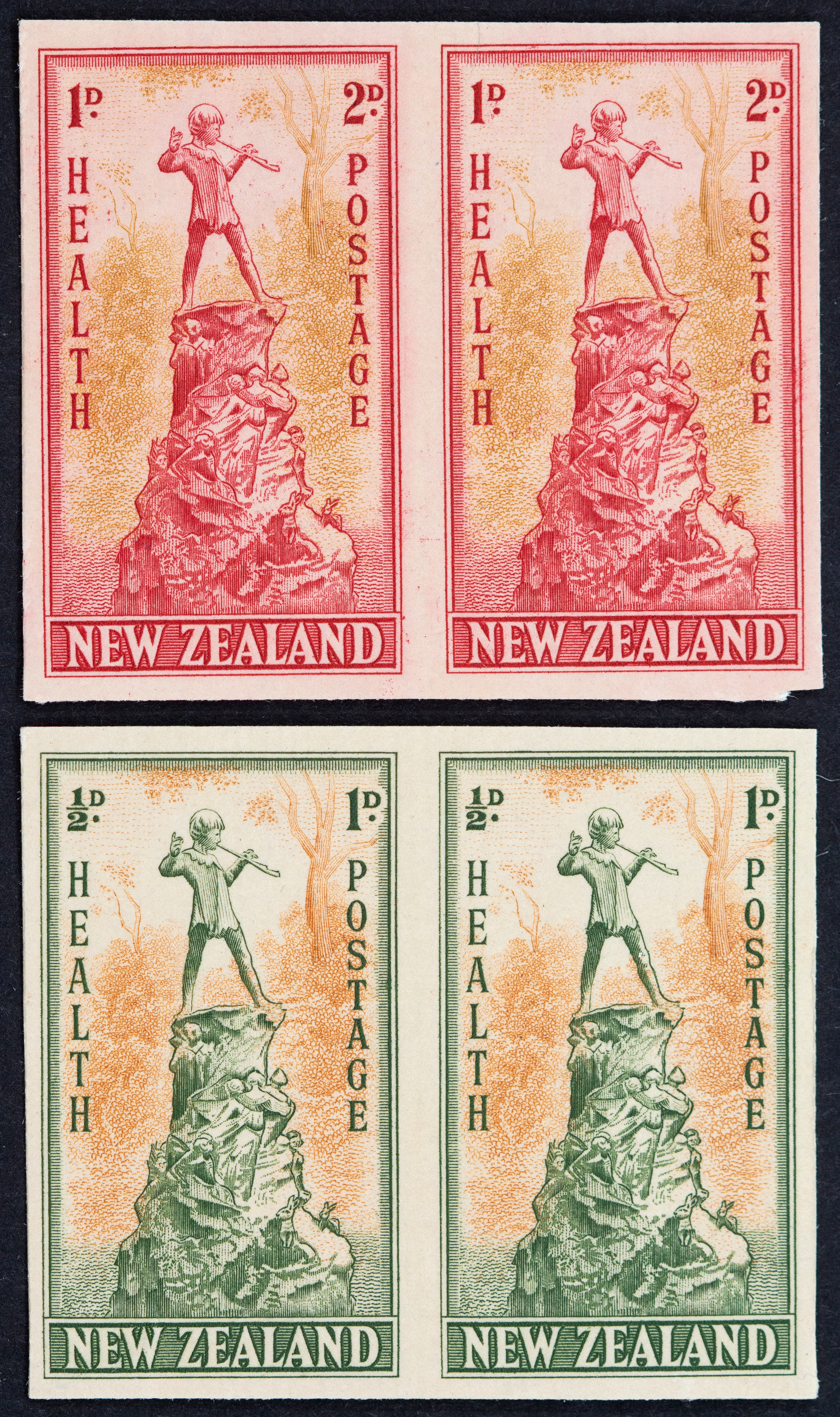 New Zealand, Proof Pairs, 1945, Fine