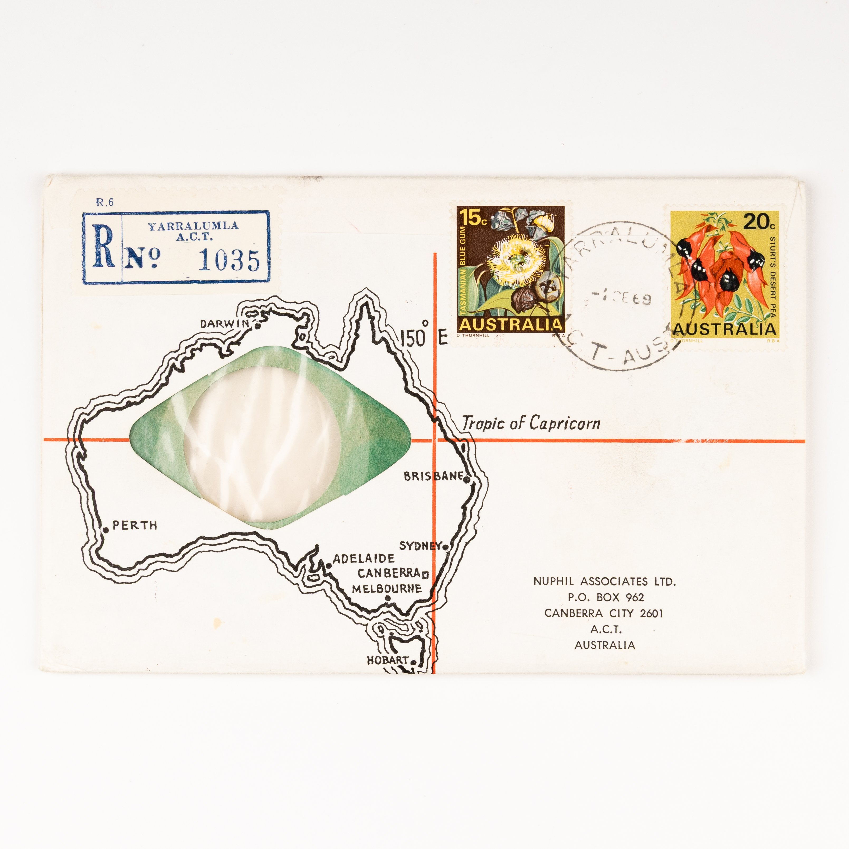 Elizabeth II, Yarralumla Cover, 1969, gVF
