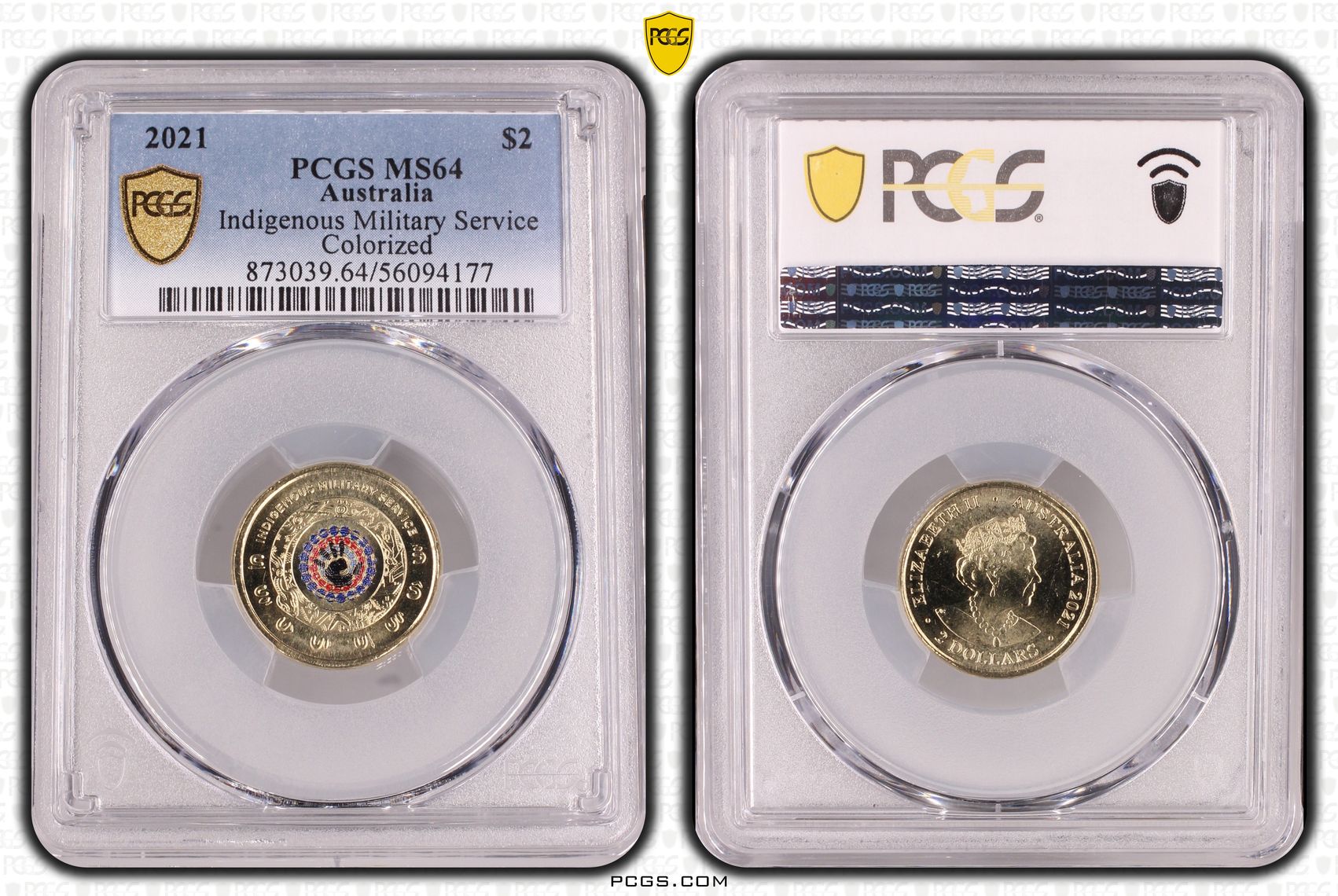 Indigenous Military Service Colorized, Two Dollar, 2021, PCGS MS64