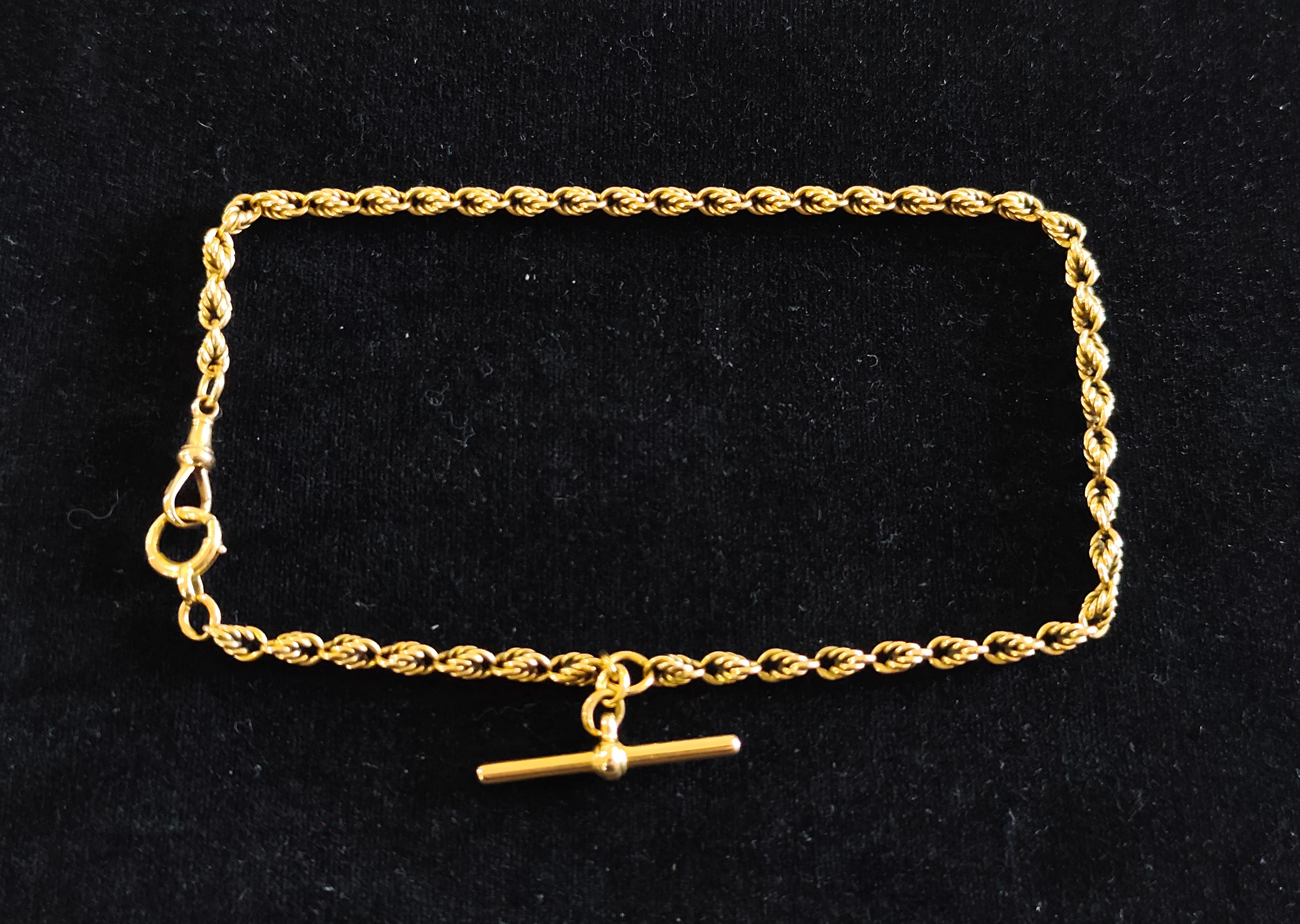18CT Gold Rope Fob Chain Necklace — sold at auction in New Zealand for $6,500