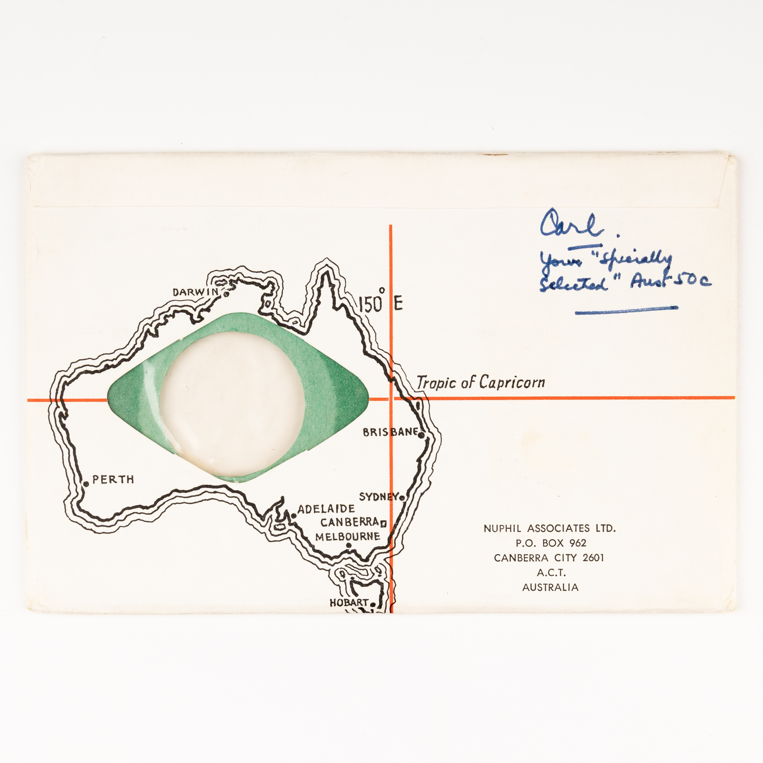 Elizabeth II, Yarralumla Cover - Unstamped/Unpostmarked, 1969, EF