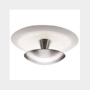 BRIGHT STAR - 12 Watt Stainless Steel Ceiling Fitting With White Glass (CF524 LED)-51460/3978 B8 (S4)