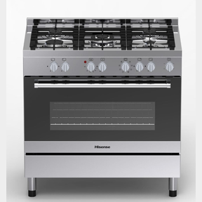 HISENSE 90CM 5 BURNER GAS/ELECTRIC STOVE-STAINLESS STEEL - HFS90GA5ES