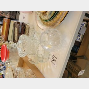Crystal candy dish, round bowl and other containers