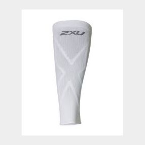 2XU Compression Calf Guards White / White L Unisex Intermediate |