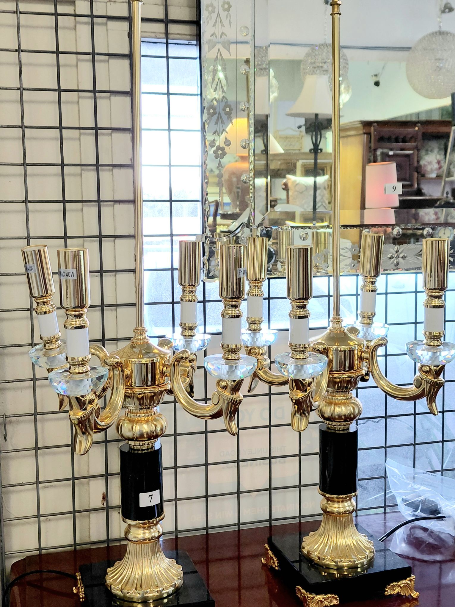 7 · PAIR OF DECORATIVE LAMP BASES
