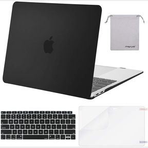 MOSISO MACBOOK AIR 13 INCH CASE 2018 RELEASE A1932 WITH RETINA DISPLAY, PLASTIC HARD SHELL & KEYBOARD COVER & SCREEN PROTECTOR & S