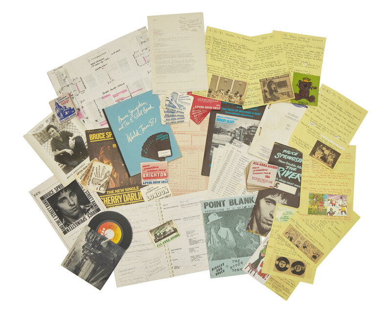 [Music] [Springsteen, Bruce] An Archive Related to the 1980-81 Tour For ...