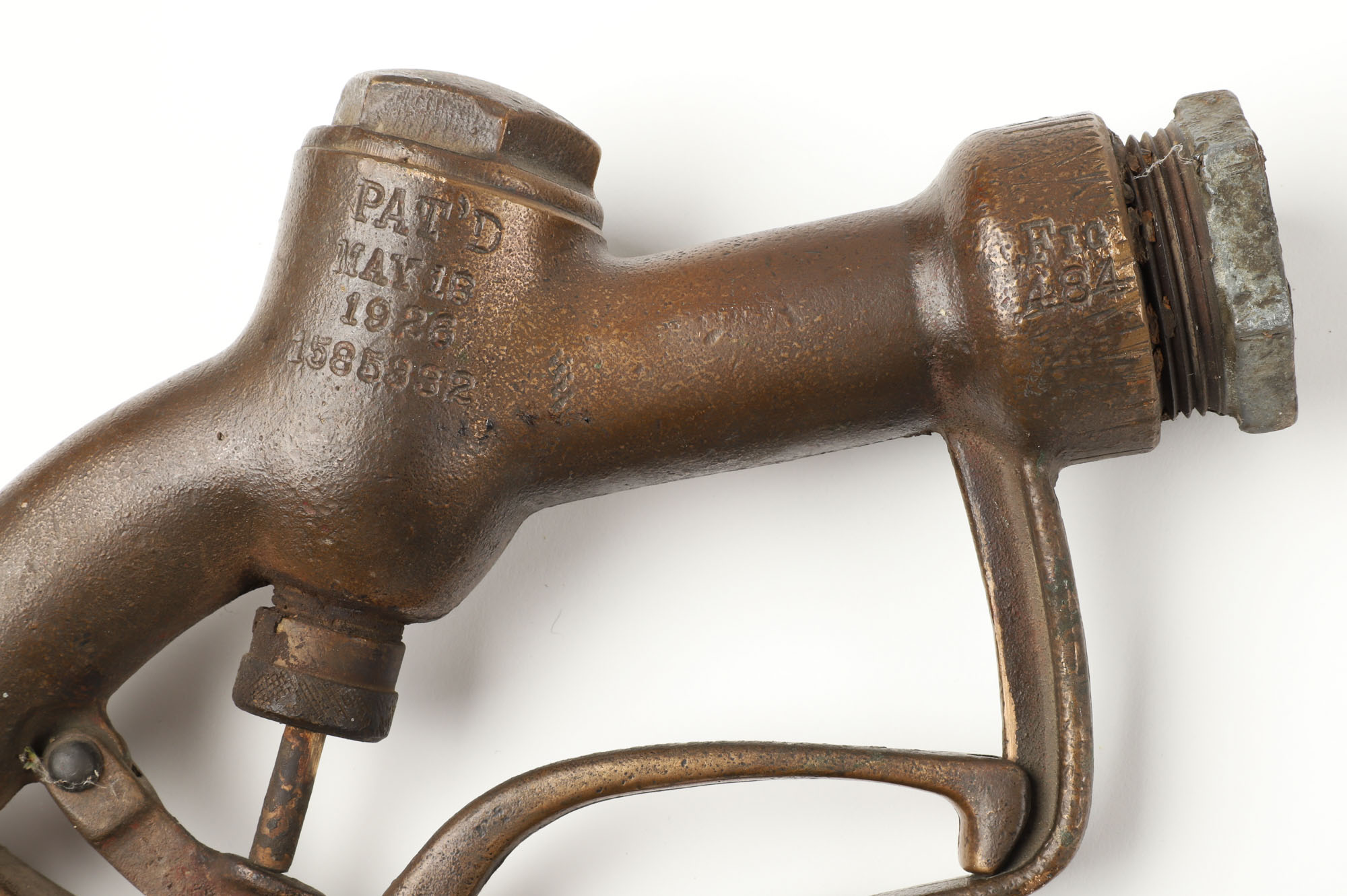 Vintage Brass Gas Pump Nozzle Westeel Emco Nozzle