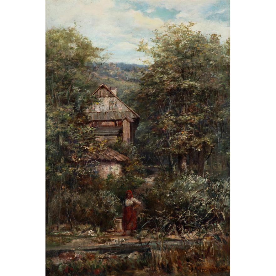 Aleksander Mroczkowski | Dziewczyna nad wodą, 1898 r.
